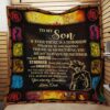 Dragon Ball Quilt Dad To Son You Are Braver Quilt  Quilt